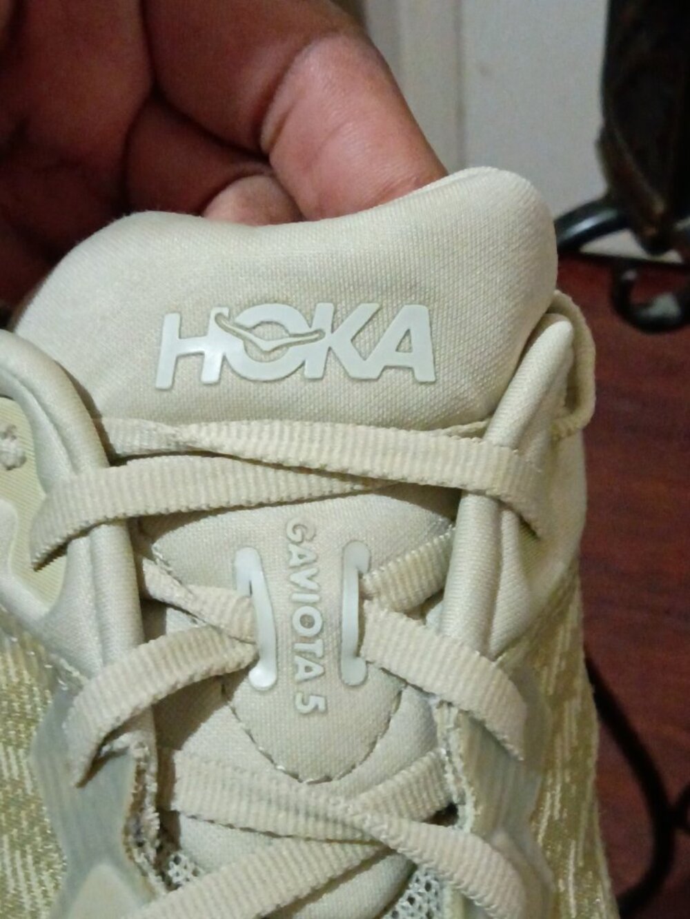 Hoka One Gaviota 5 Athletic Running Shoe Barley Oat Milk Green Men's Size 11 D - Picture 6 of 14